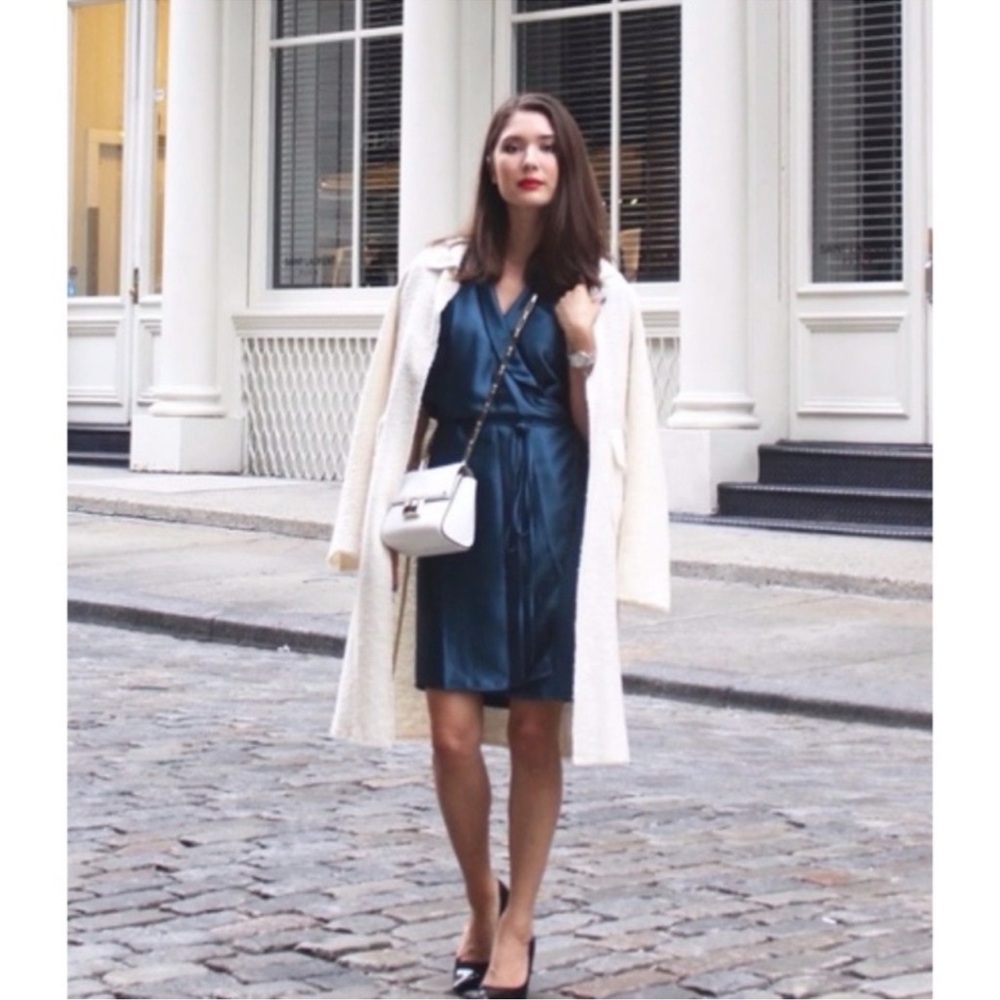 AYR The Wrap Flutter Sleeve Minidress NWT Medium